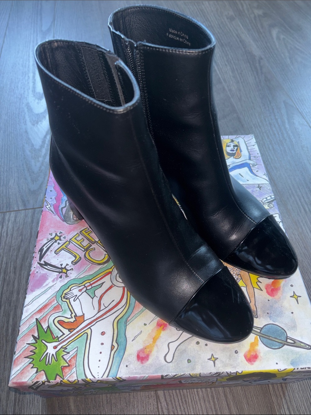 Jeffrey Campbell Black Booties